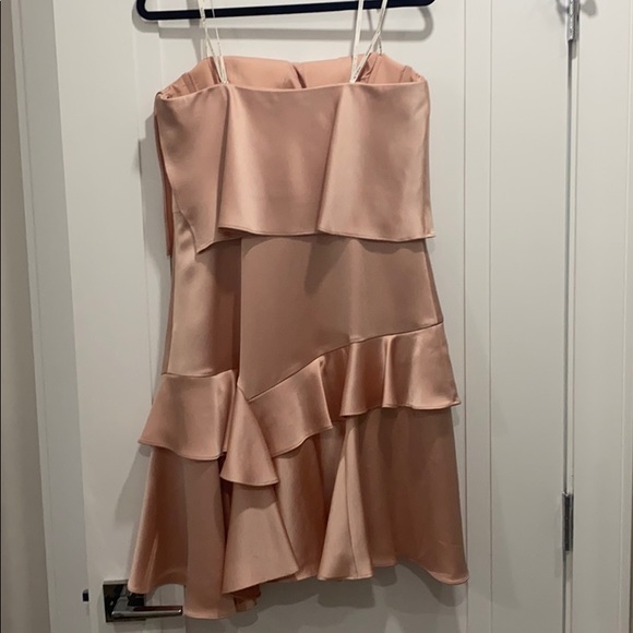 Pink Silk Halston Dress - Picture 2 of 4